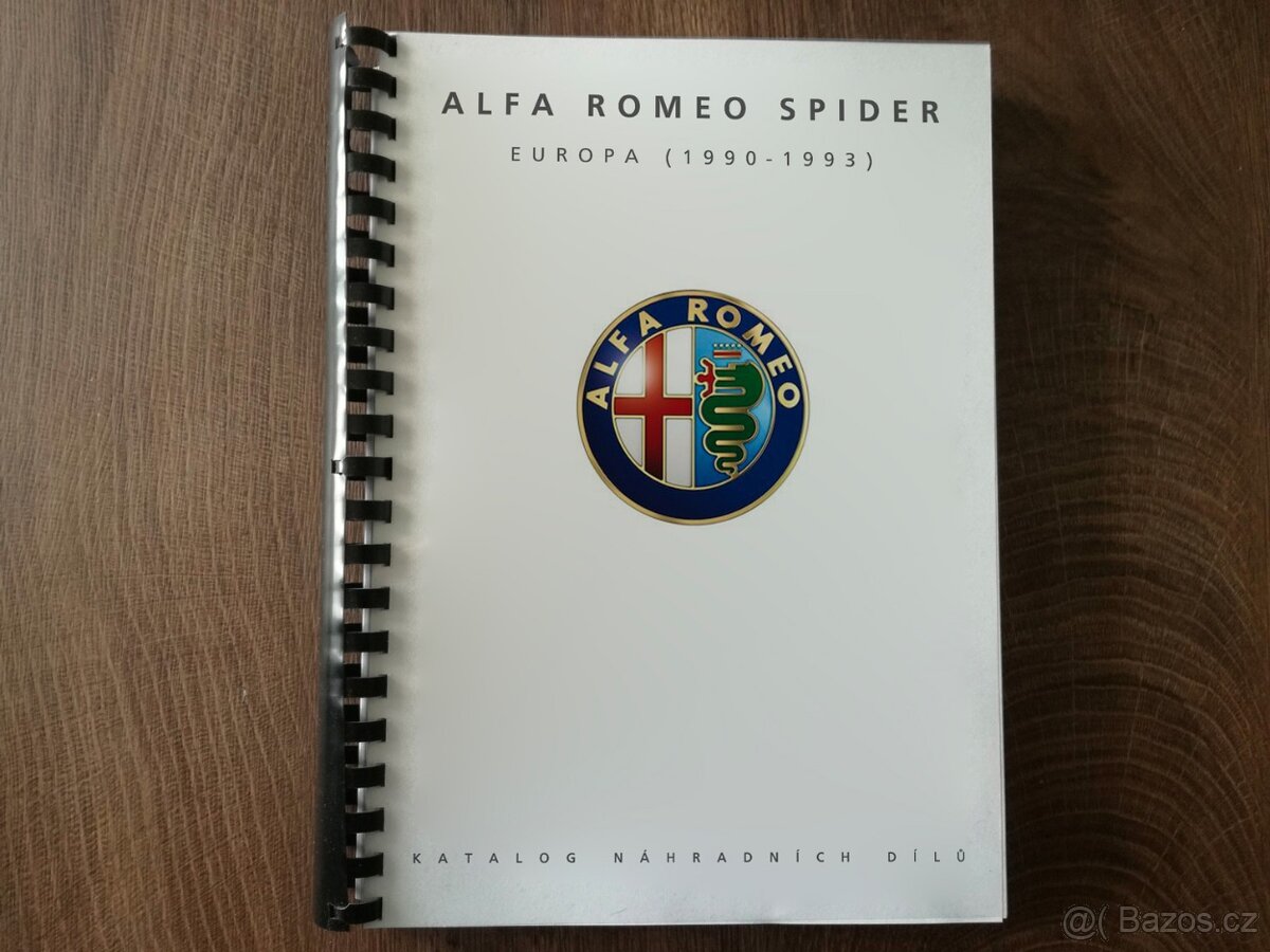 Katalog dílů Alfa Romeo Spider 1990-93