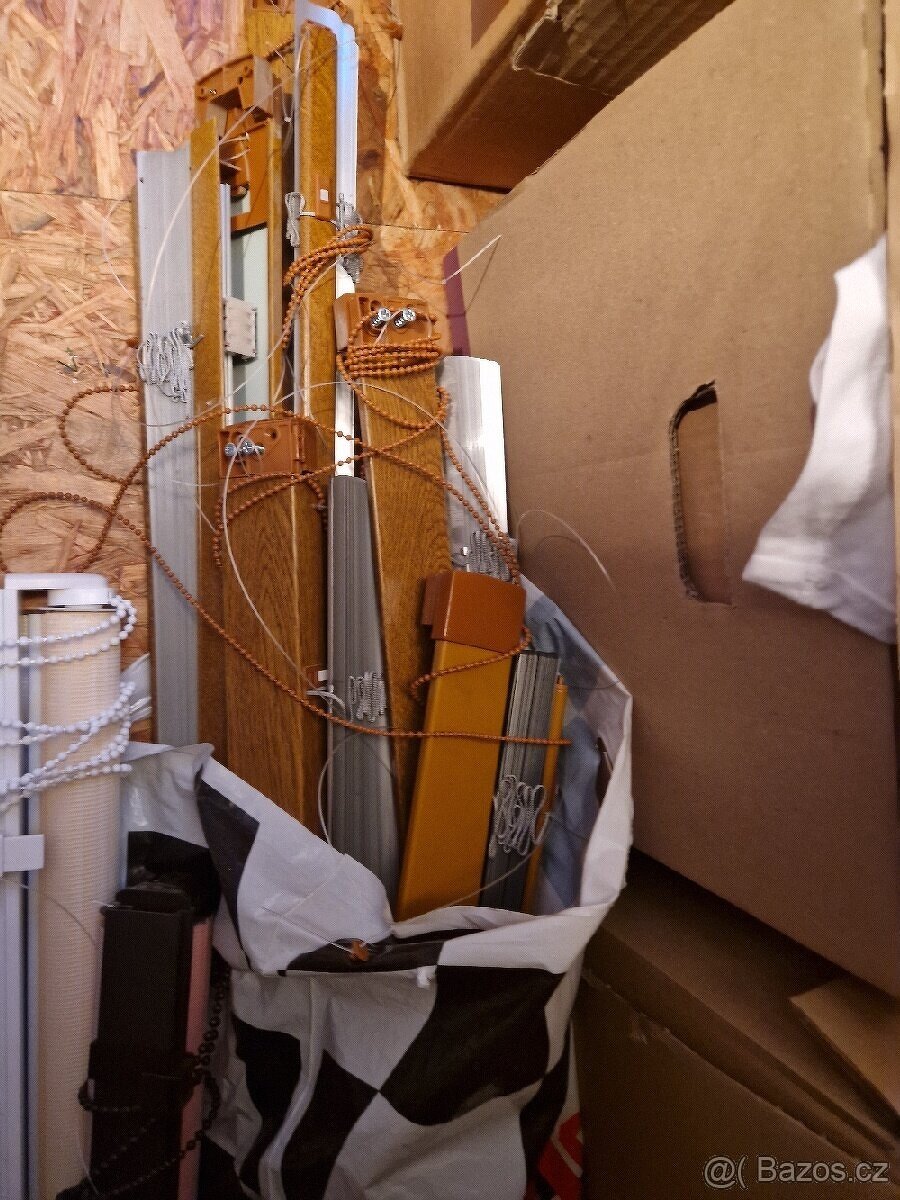 Žaluzie zlatý dub, bílá, růžová