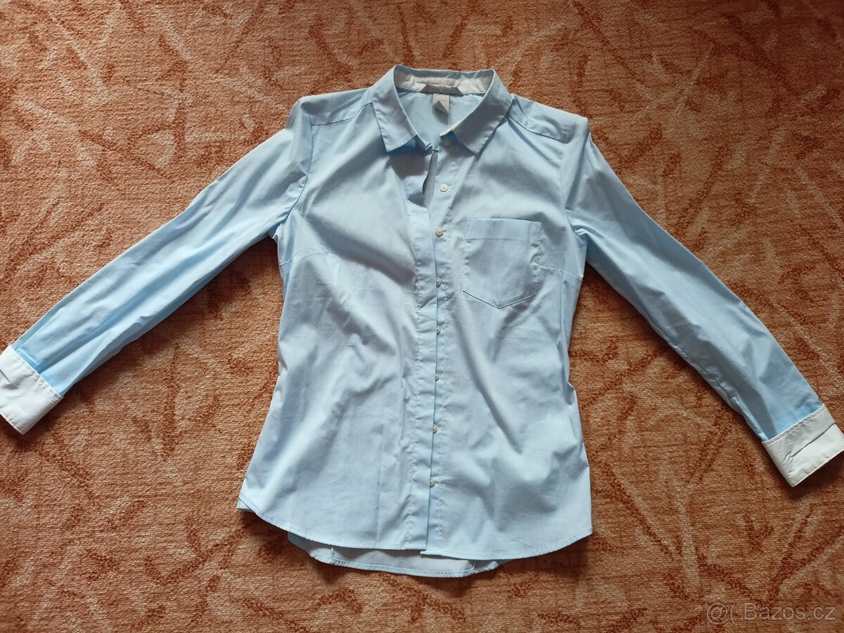 Dámská košile, H&M, velikost 36, bledě modrá barva