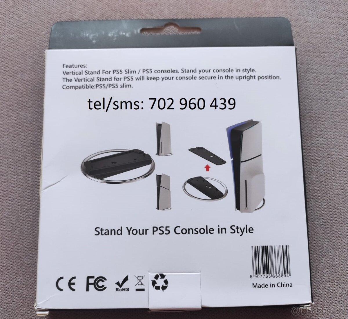 Vertikální podstavec PS5 FAT/SLIM/PRO (disc/digital)