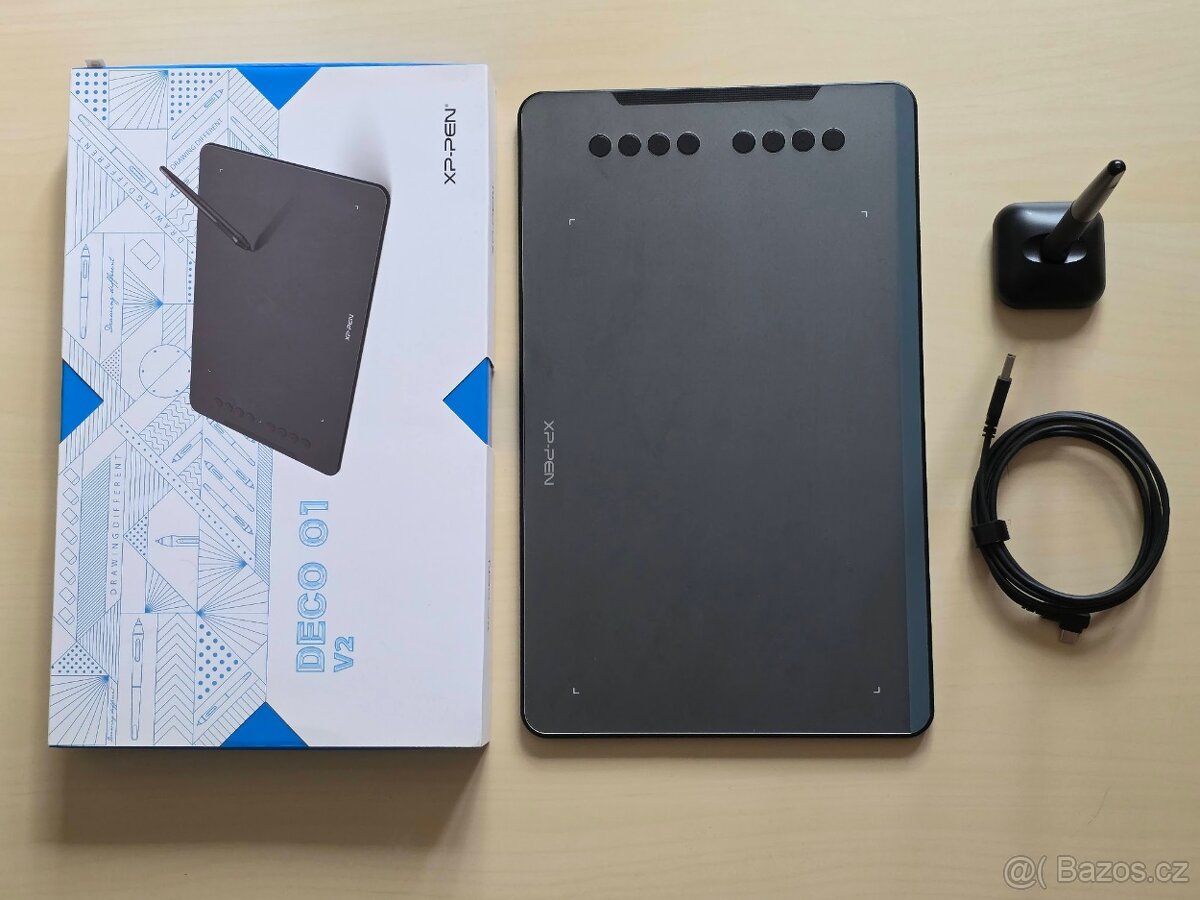 Grafický tablet XPPen Deco 01 v2 (TOP stav, Nevyužitý)