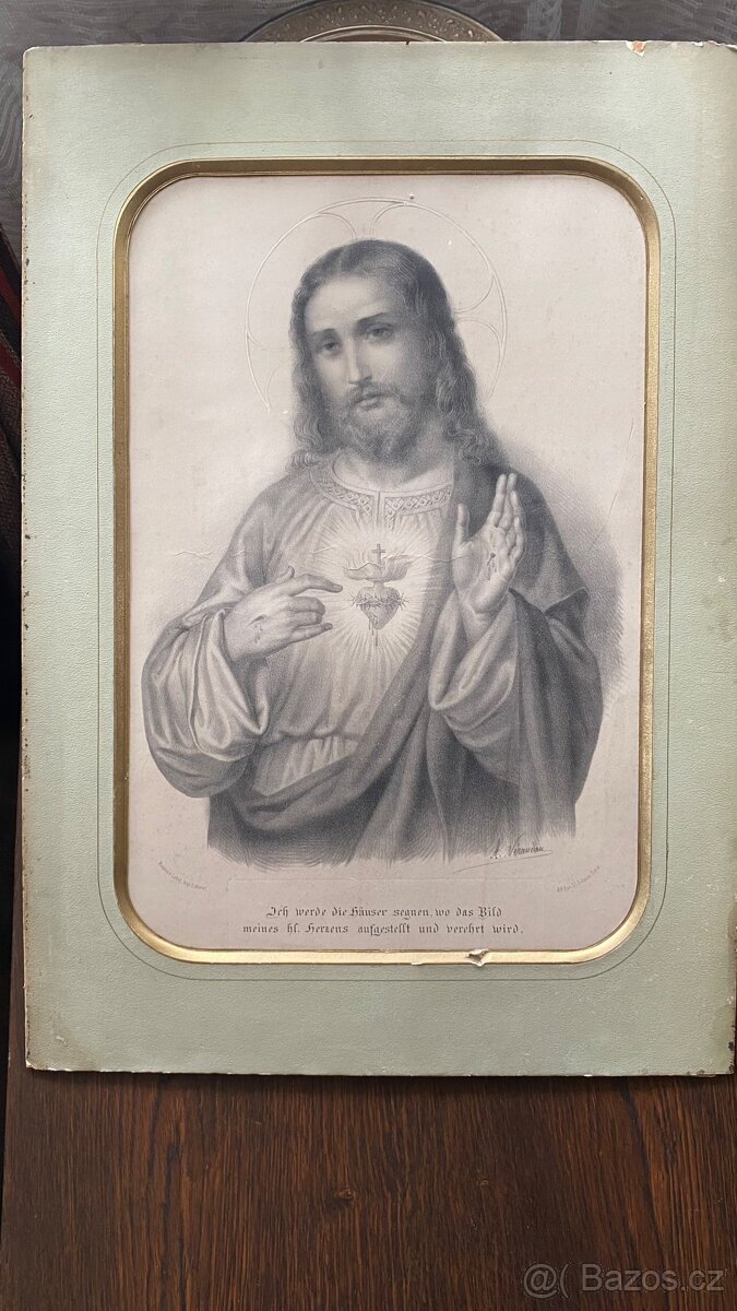 Obraz - litografie Ježiše