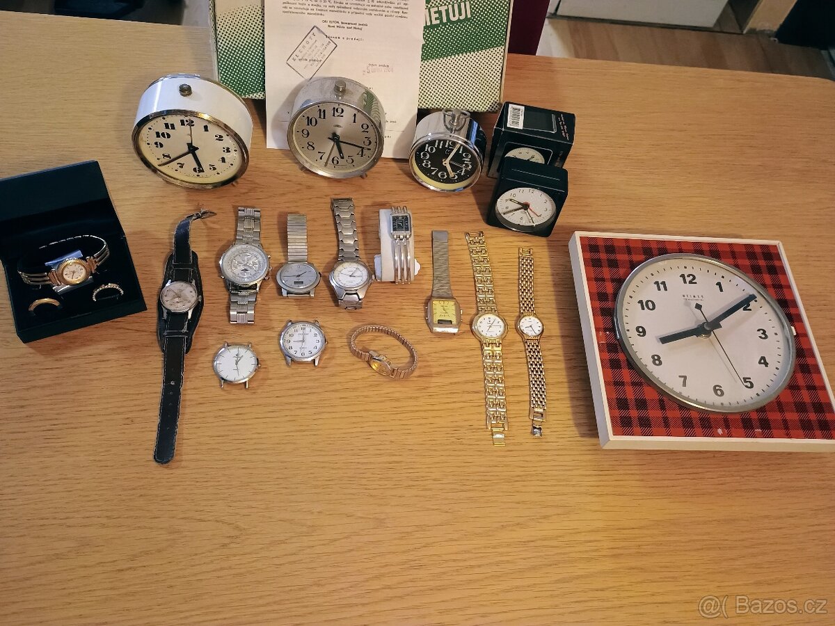 Hodiny, hodinky, budíky