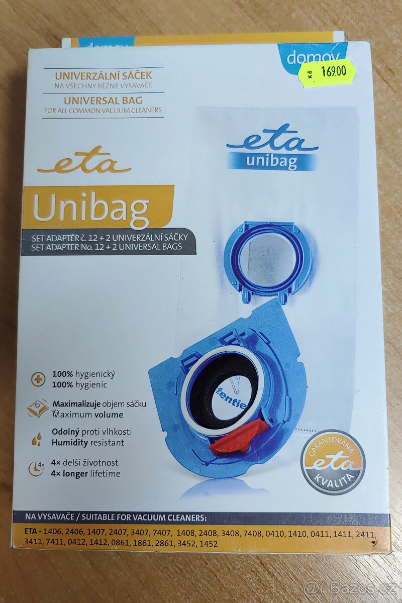 ETA UNIBAG adaptér č.12+2 univerzální sáčky ETA