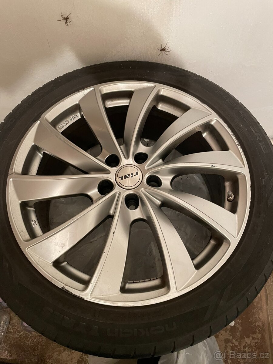 4x Alu disky Rial 5x112 na letních pneu 245/45 R19