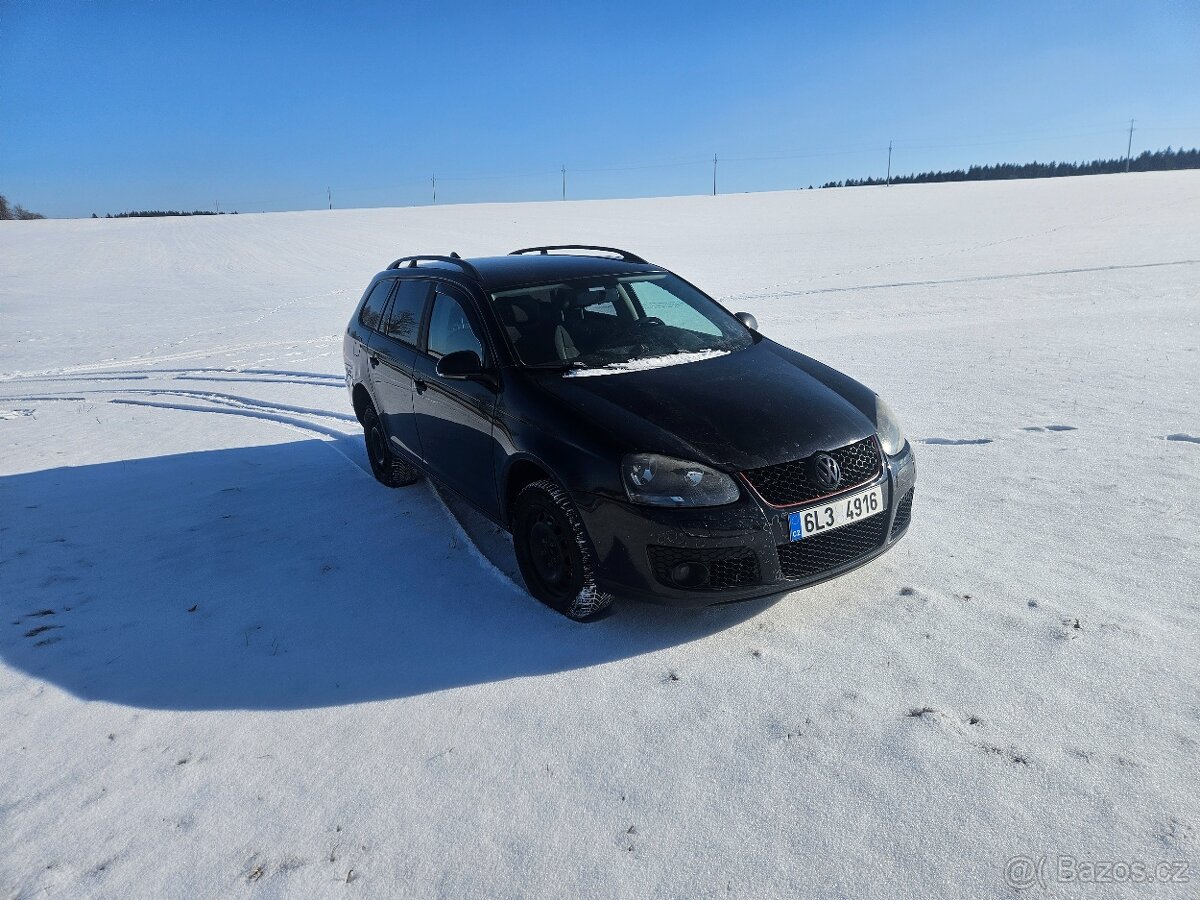 Prodám VW Golf 5 Variant 1,9 TDi(77 kW), r.v2008, černá barv