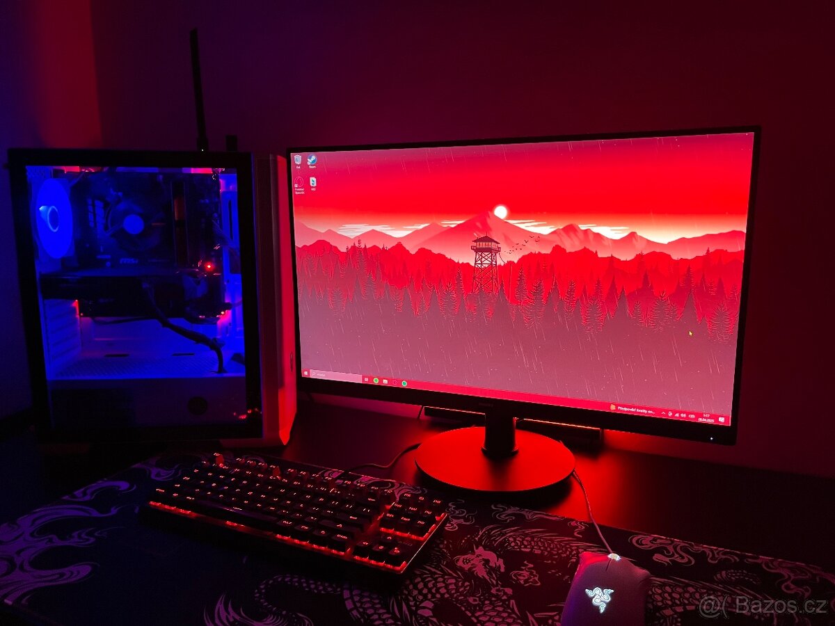 Herní PC komplet – i7, GTX 1060, 16GB RAM + monitor, Razer p