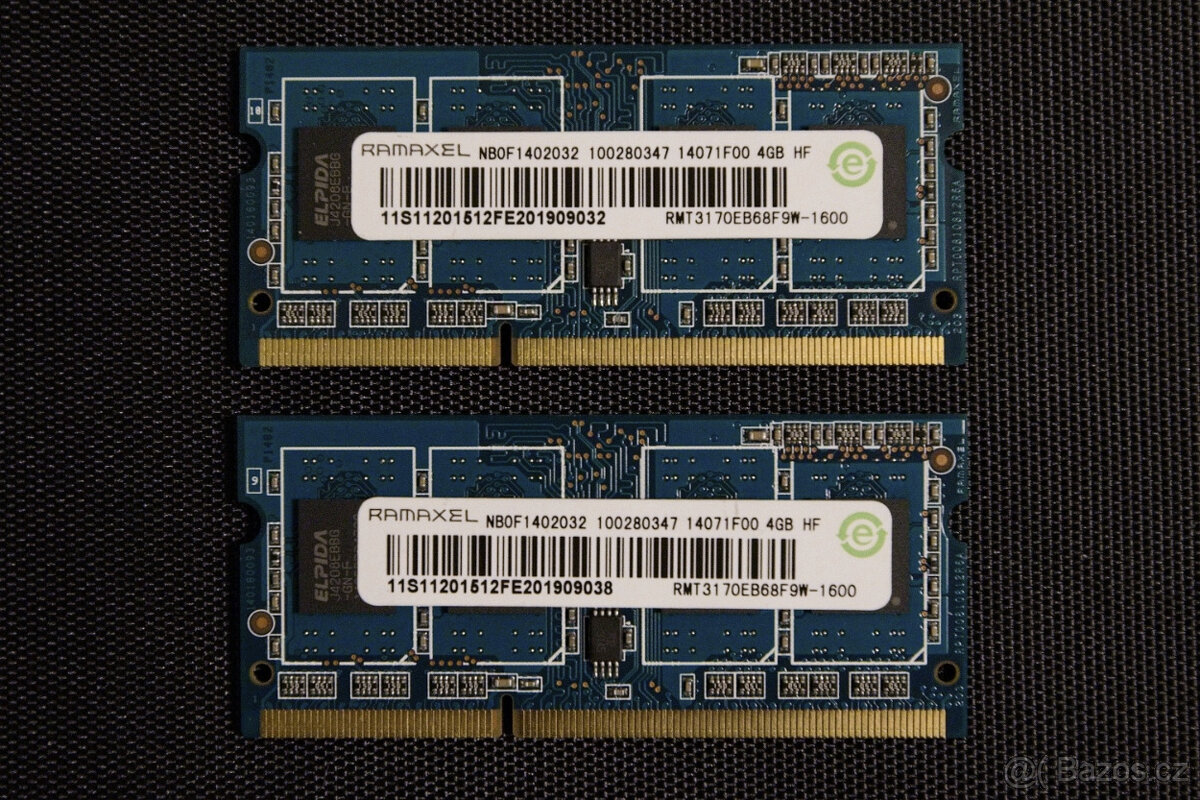 SODIMM DDR3 2x4GB 1600