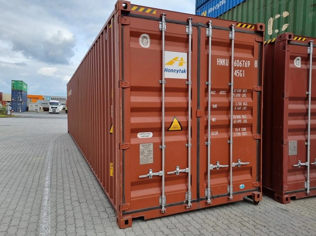 Lodní kontejner 40´HC (12m) - téměř nový, po první cestě