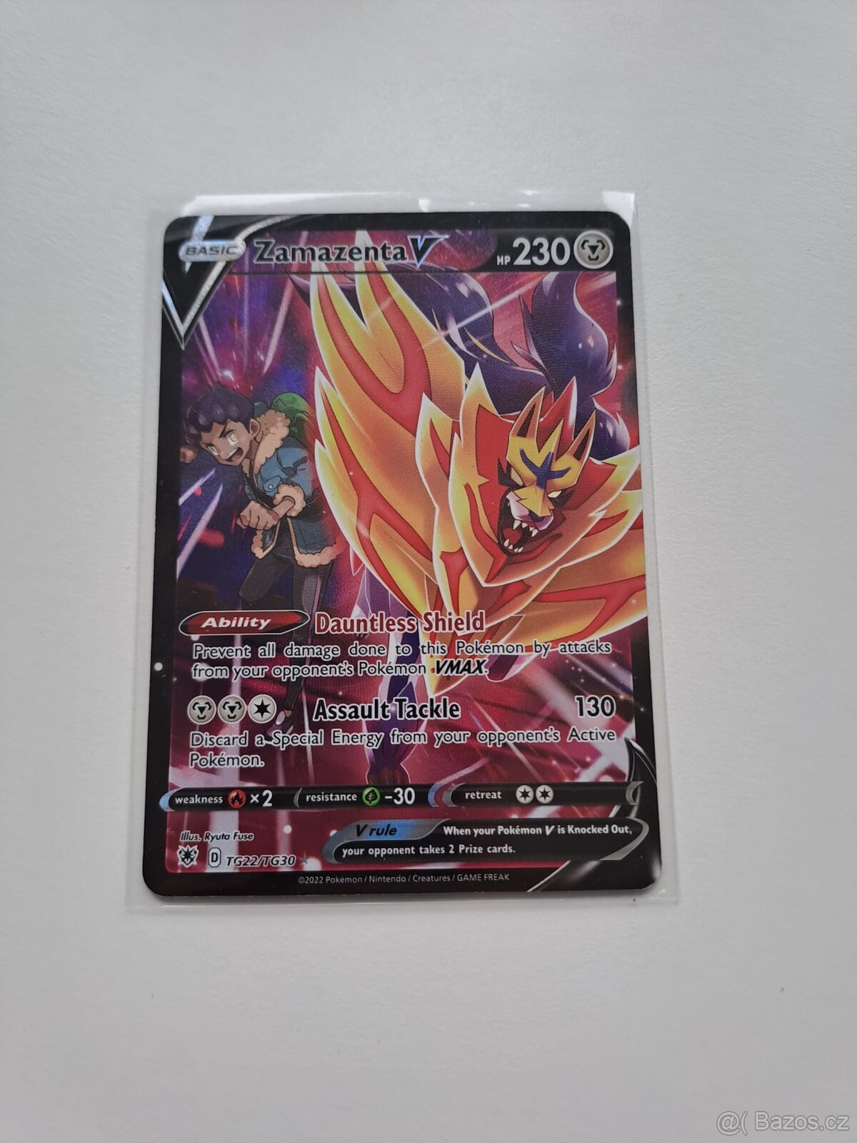 Pokemon kusová karta Zamazenta V