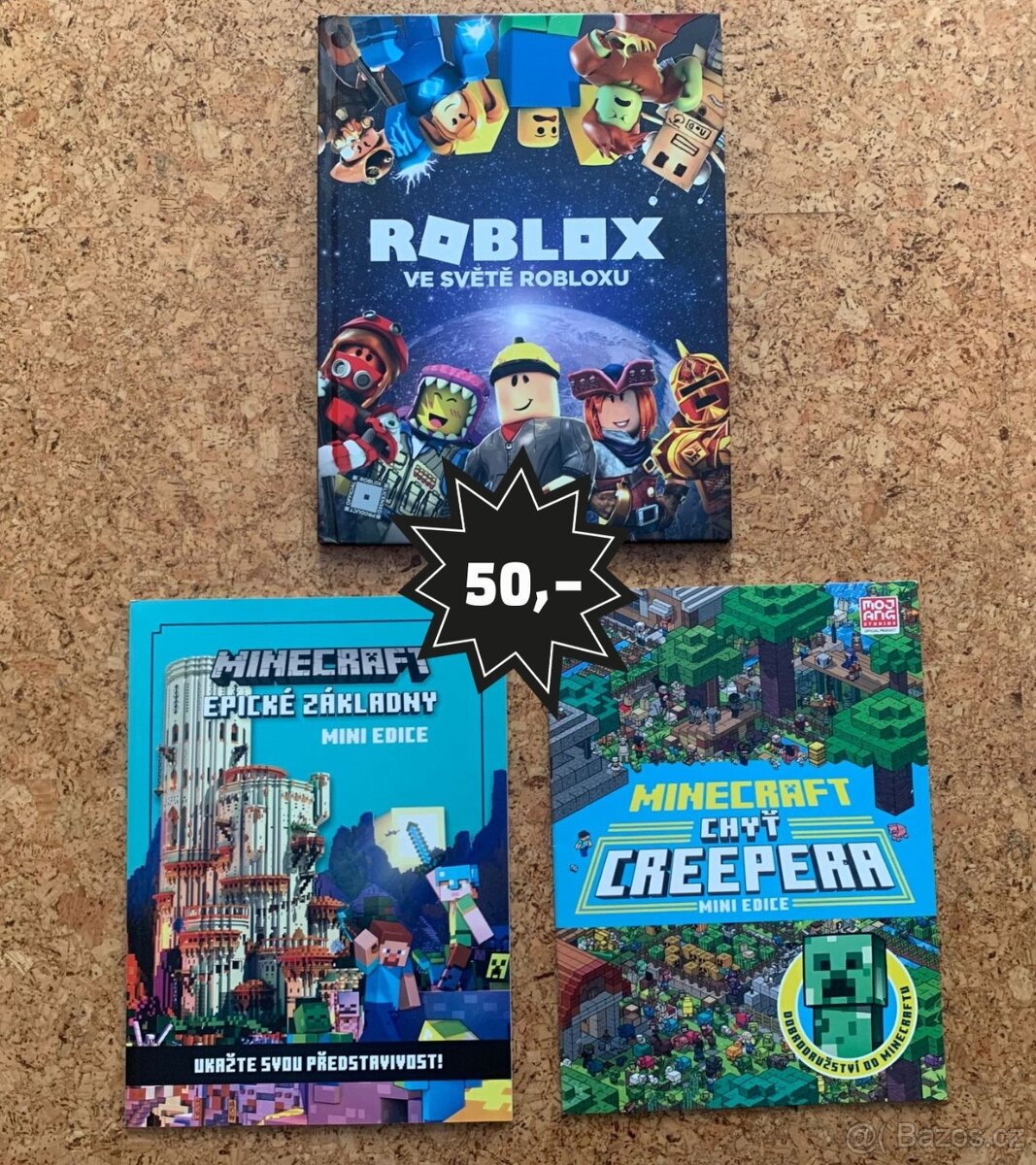 knihy o hrách Roblox, Minecraft