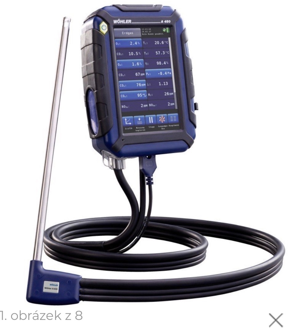 ANALYZÁTOR SPALIN WÖHLER A 450 L (CO 5 000PPM)