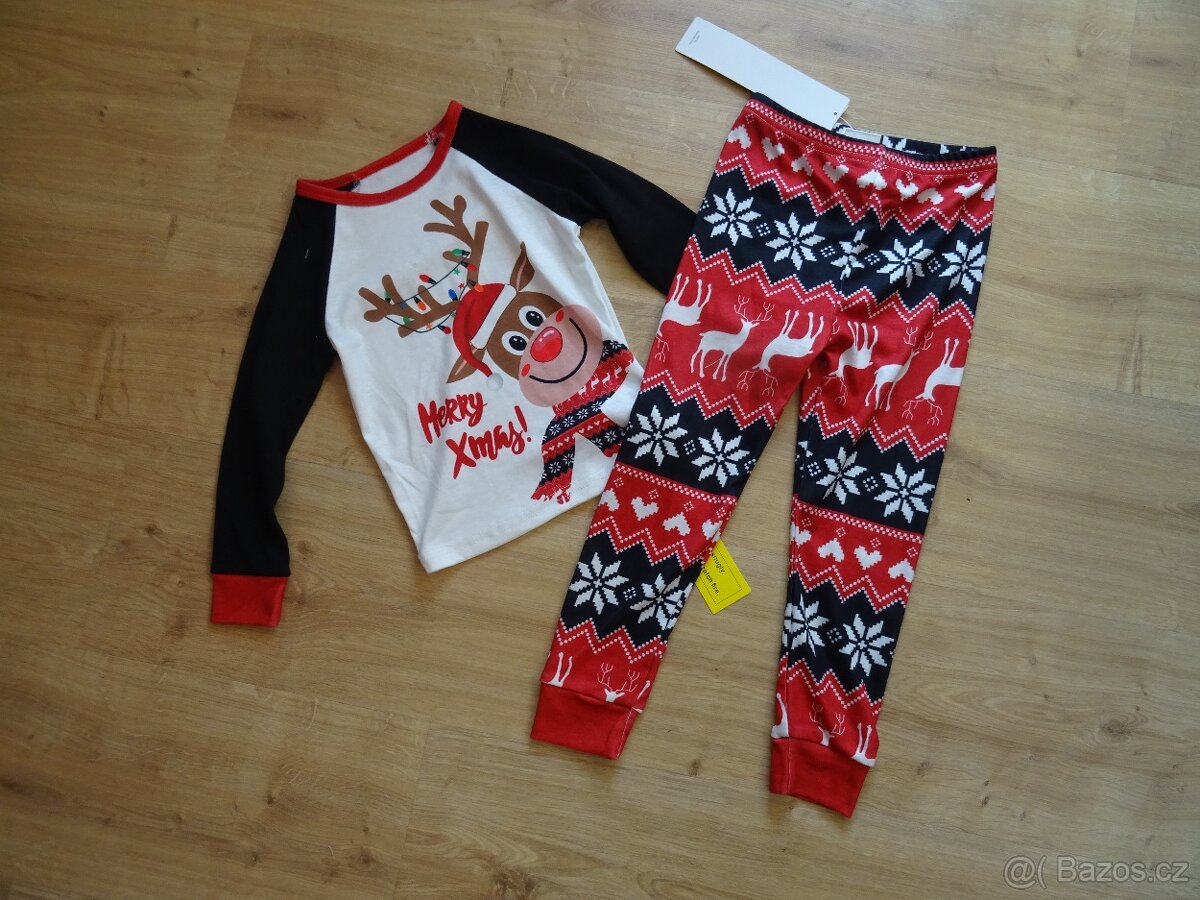 Vánoční pyžamo, dlouhý rukáv - 4 roky