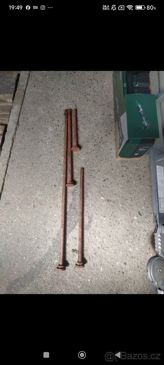 hřídele vari Terra všechny délky na různé práce