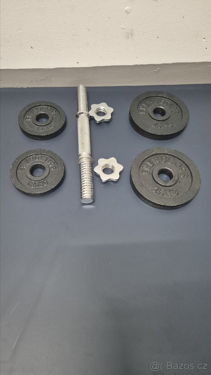 Jednoruční nakládací činka 5-10kg