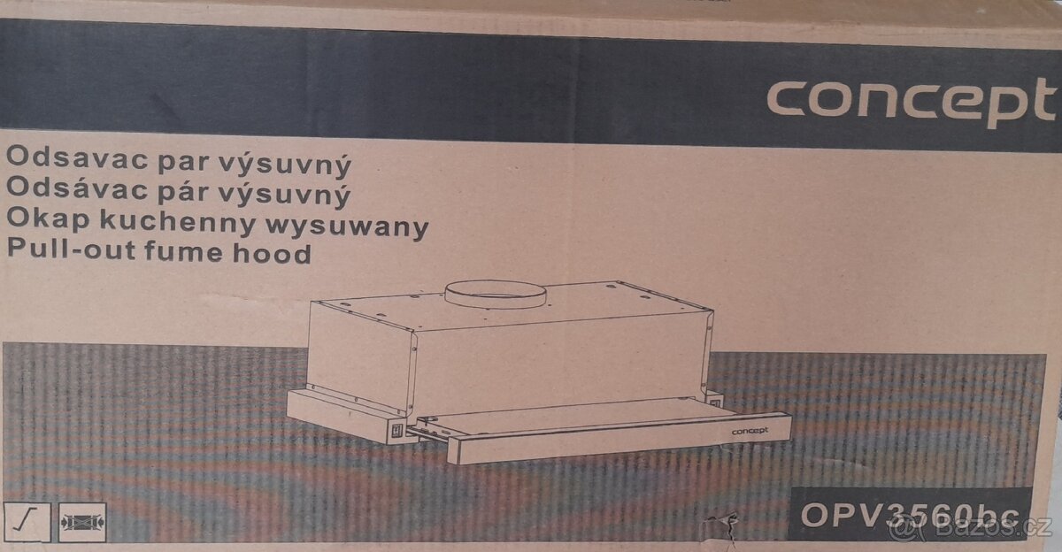 Výsuvný odsavač par Concept OPV3560bc