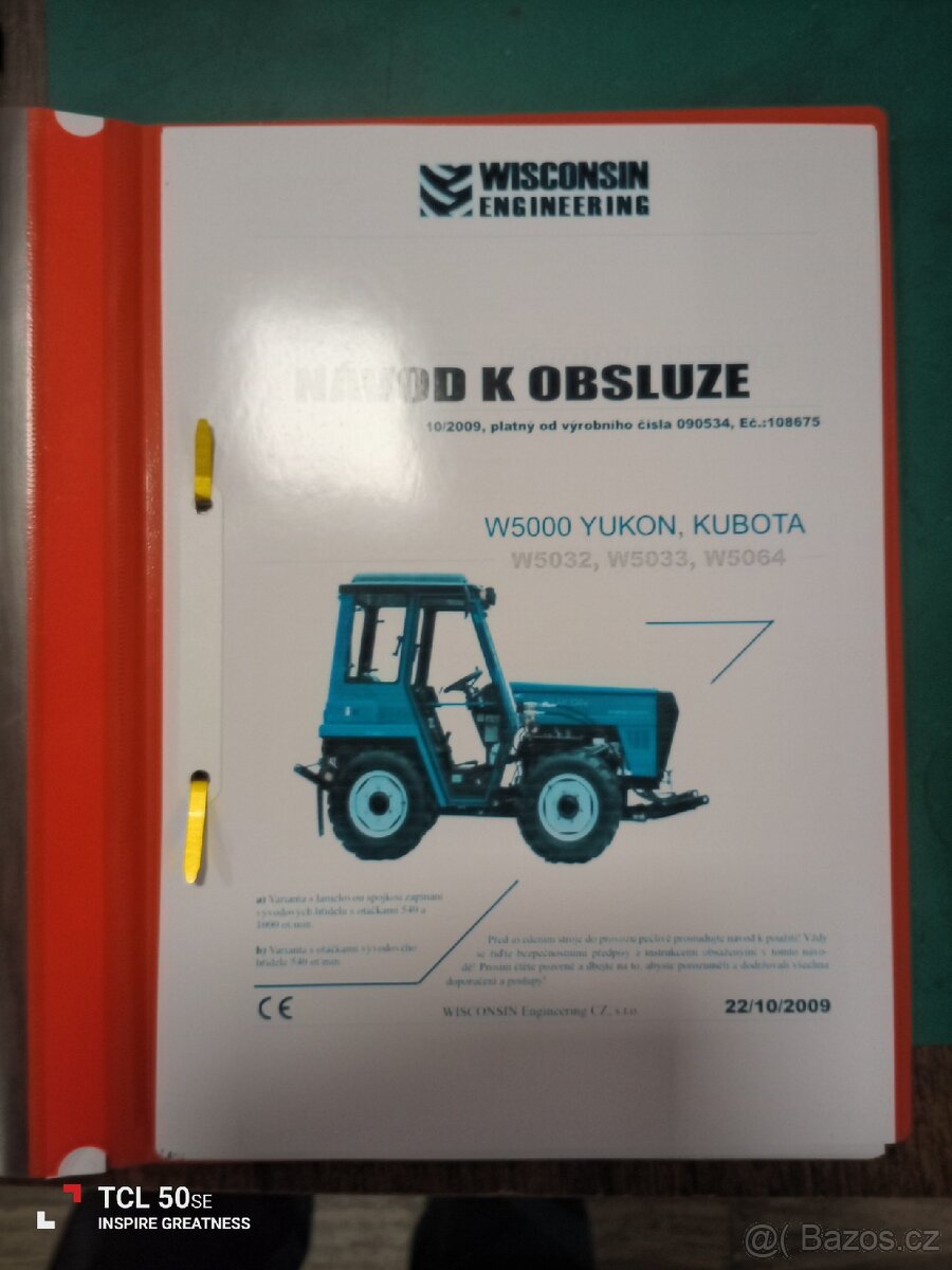 Wisconsin Yucon (MT 8-150). Návod k obsluze.