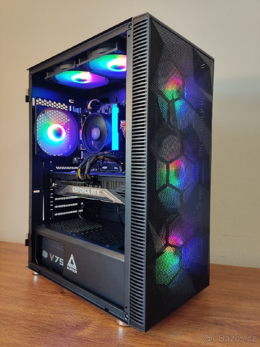 Herní PC: Ryzen 5 5500, RTX 3070 8Gb, 1tb M.2 ssd, ZÁRUKA