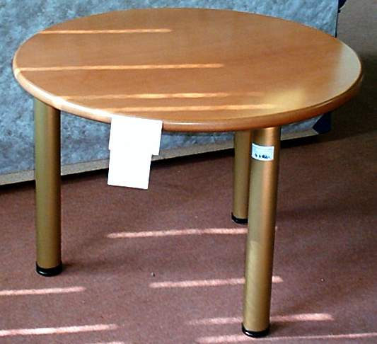 Prodám nový konf.stolek vyráběný na zakázku-kruh 90cm