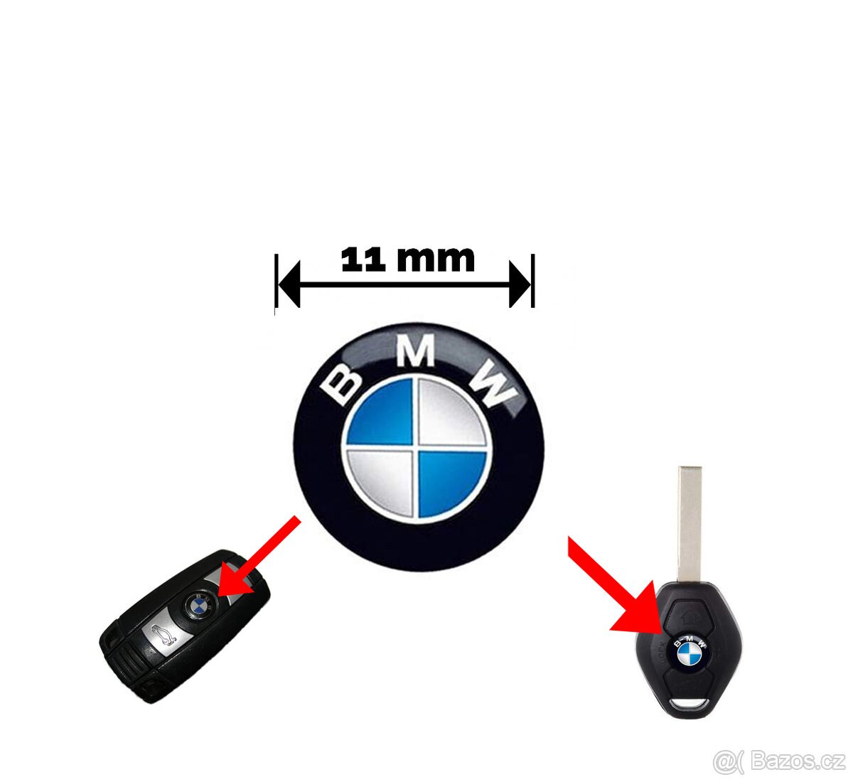 Znak do klíče BMW - 11 mm