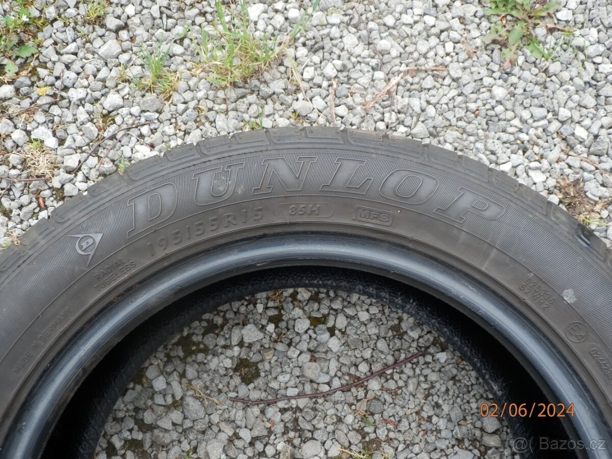 1xLetní guma DUNLOP SP SPORT 01A 195/55 R15 1x6MM