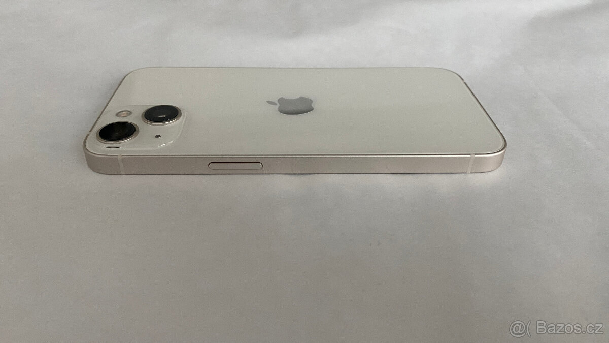 APPLE IPHONE 13 128 GB BÍLÝ, 12 MĚSÍCŮ ZÁRUKA,JAKO NOVÝ