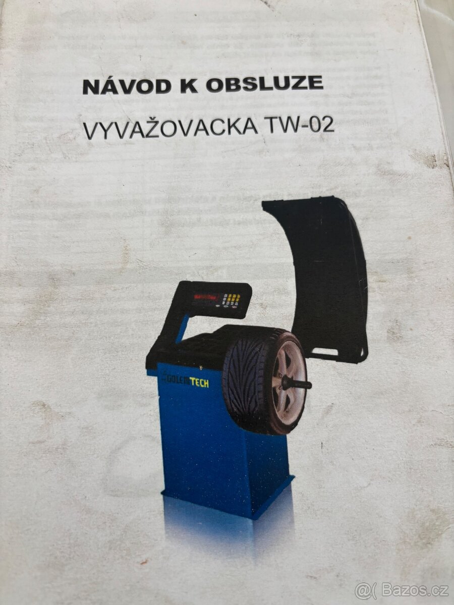 Prodám vyvažovačku Golem TW-02