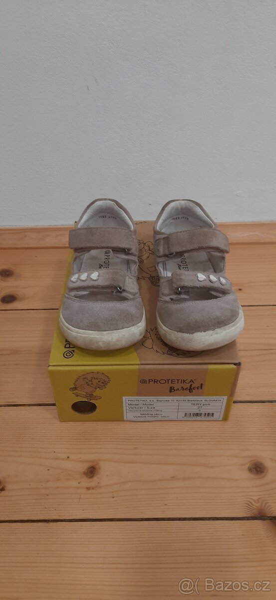 Dětské boty - sandálky kožené barefoot vel. 27