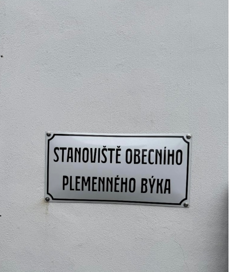 Cedule smaltovaná