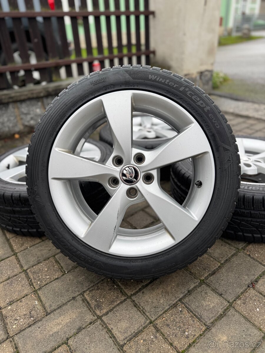 ORIGINÁL Alu Škoda DIONE 5x100, R16 - vč. pneu
