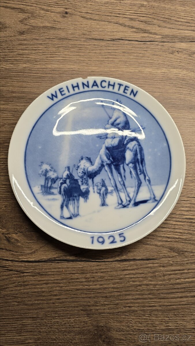 Vánoční dekorační talíř zn. Rosenthal r. 1925
