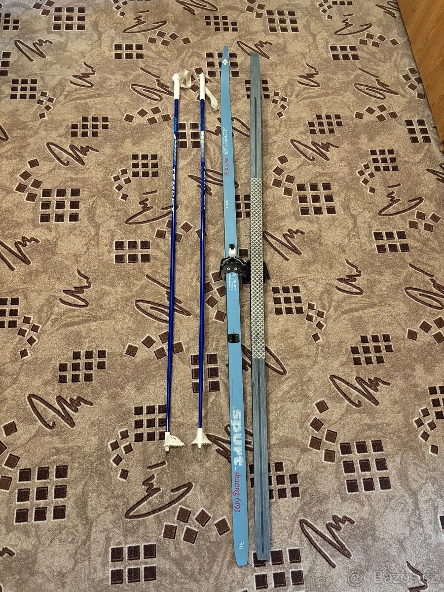 Pánské běžky 200cm +hůlky 155cm