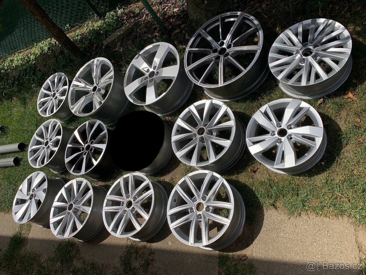 Alu disky Skoda VW Audi Seat kusovky 15 16 17 18 19 20 21