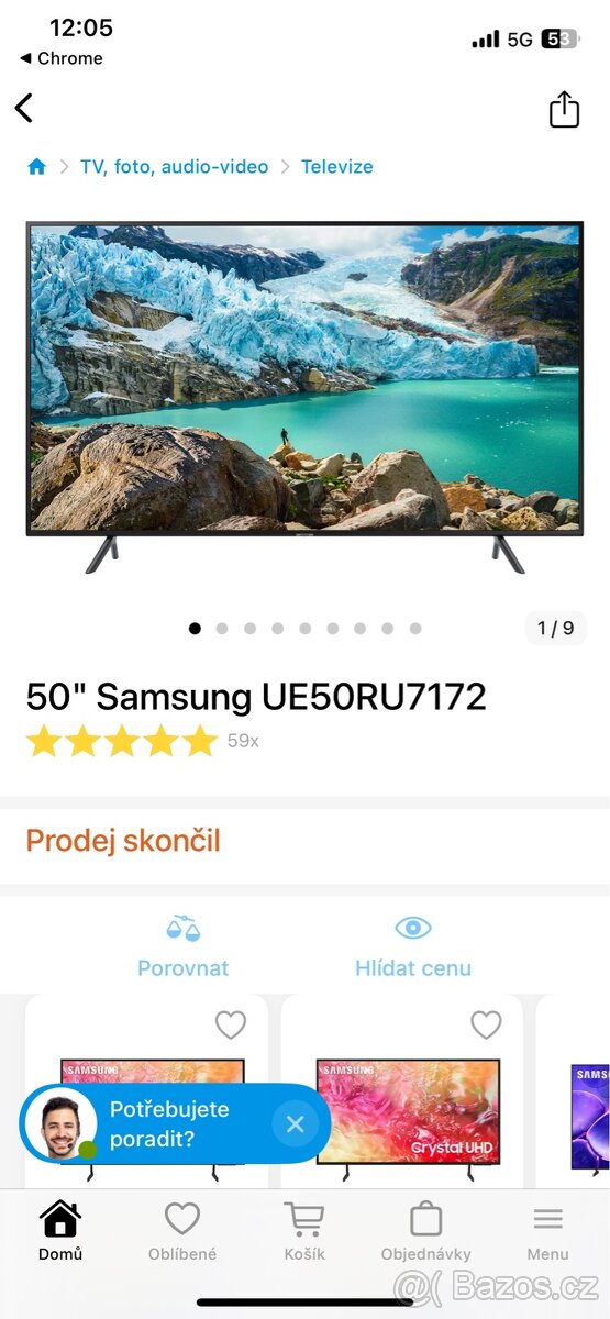 Tv Samsung 50 palců