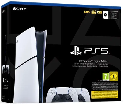 PS5 (slim) Digital Edition 1TB 2 ovladače