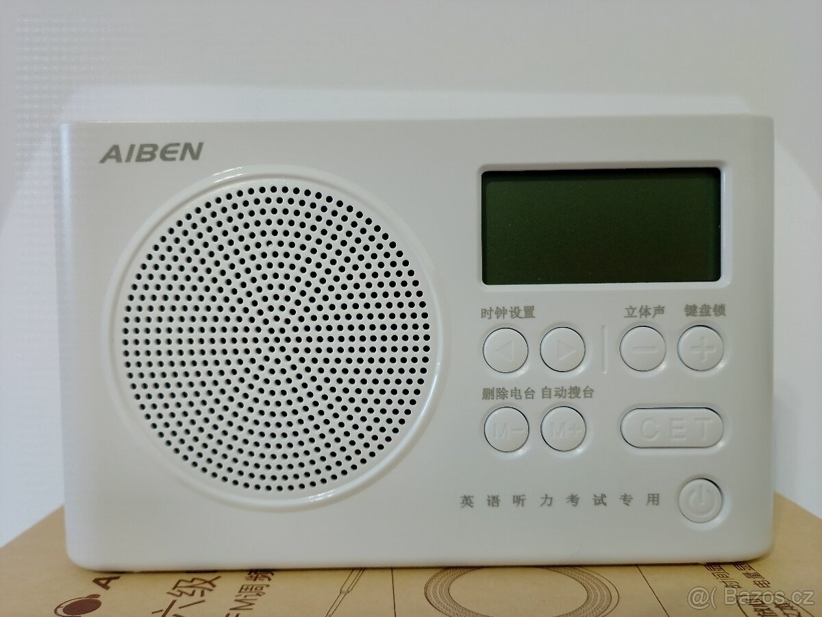 AIBEN Mini přenosné rádio digitální FM reproduktor