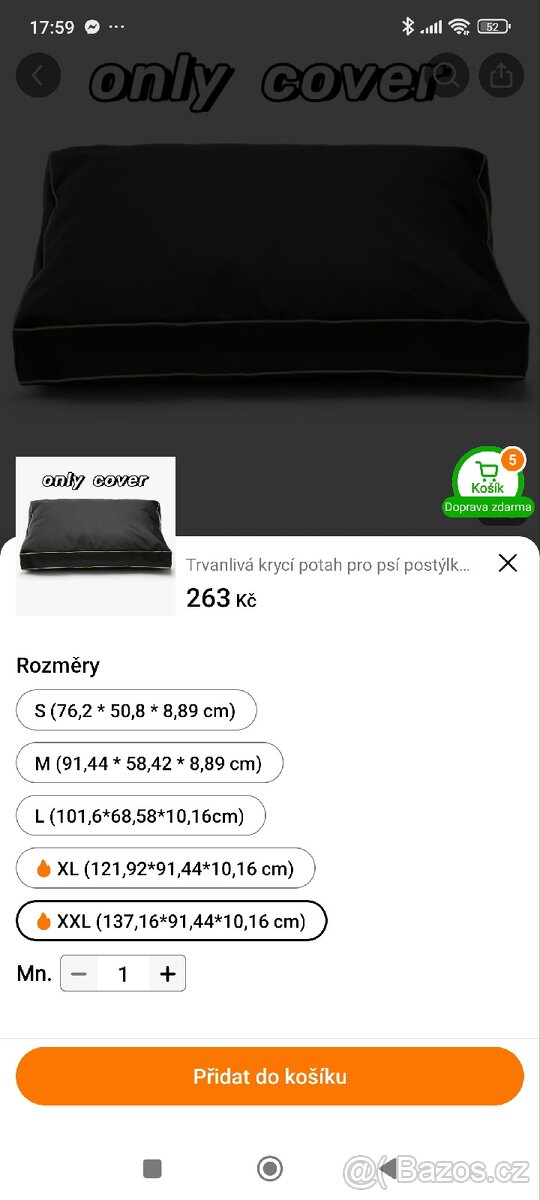 Nový potah na psí prlech