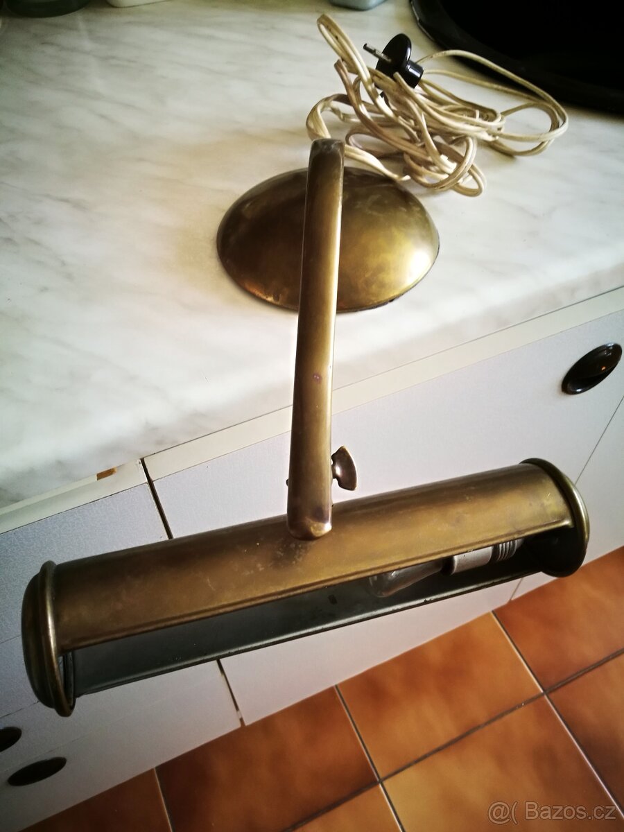Starožitná klavírní lampa