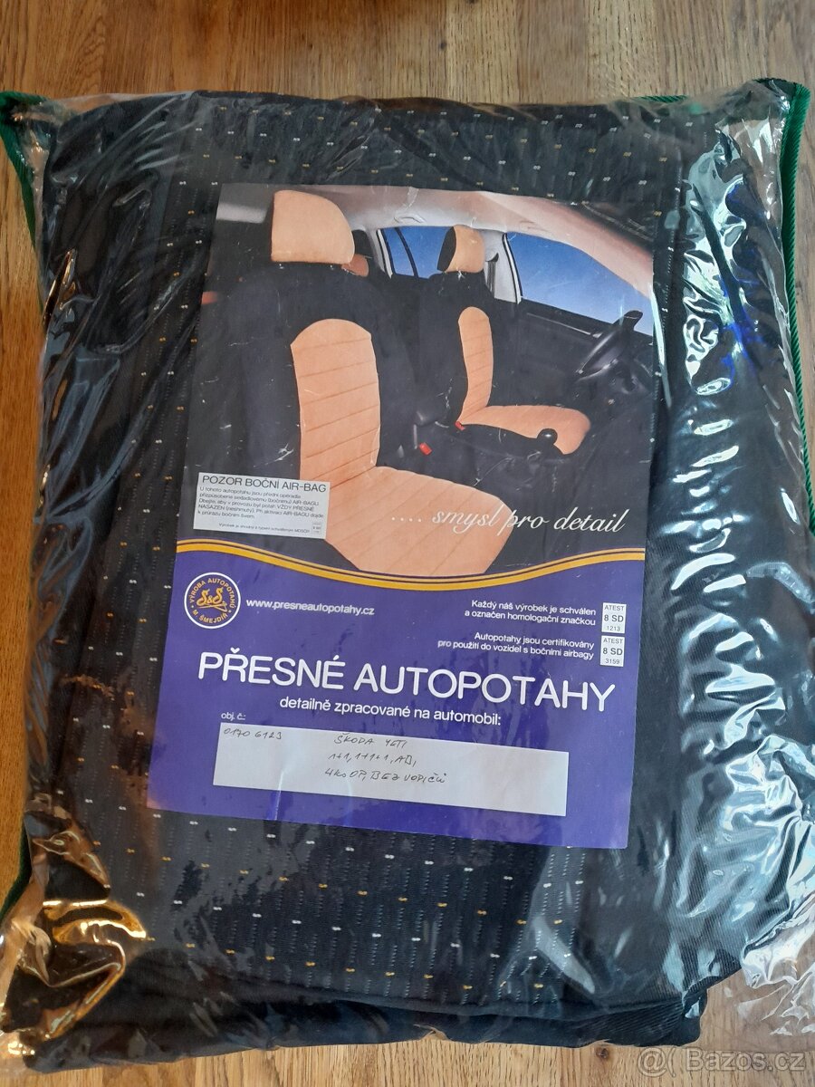 Autopotahy Přesné Škoda Yeti NOVÉ