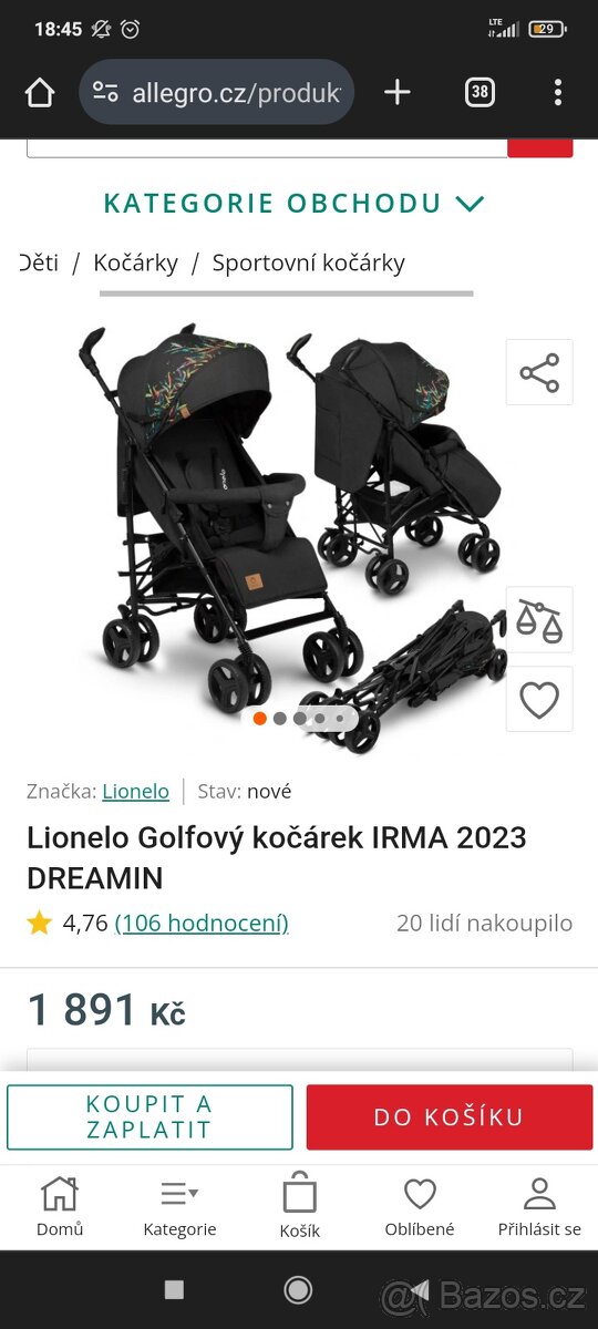 Golfový kočárek