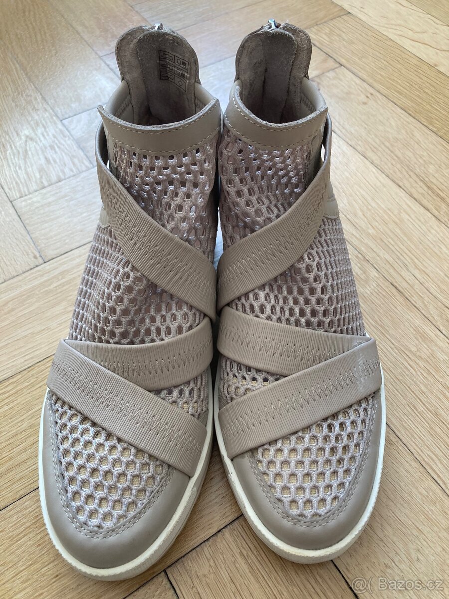 Kožené kotníkové boty Marc Cain