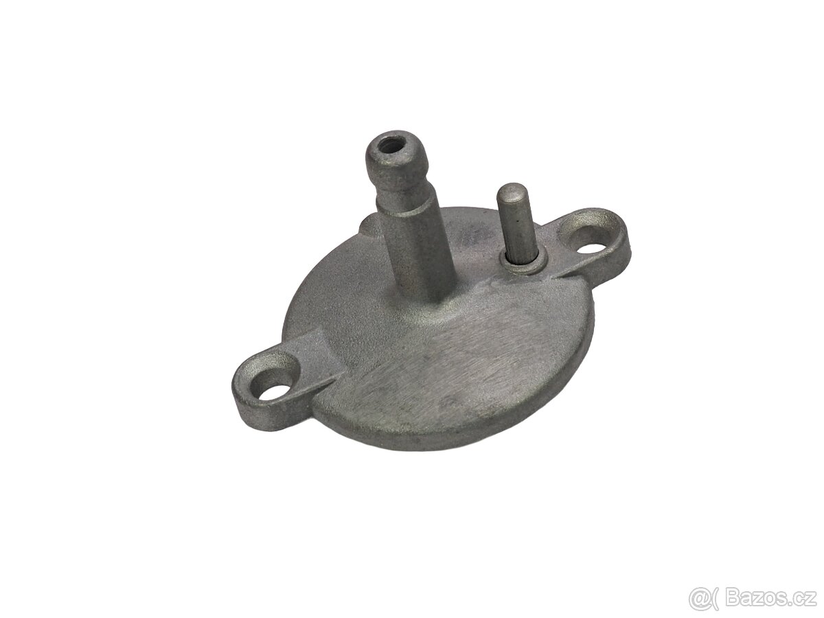 Nové víčko plovákové komory Jawa Kývačka, Panelka