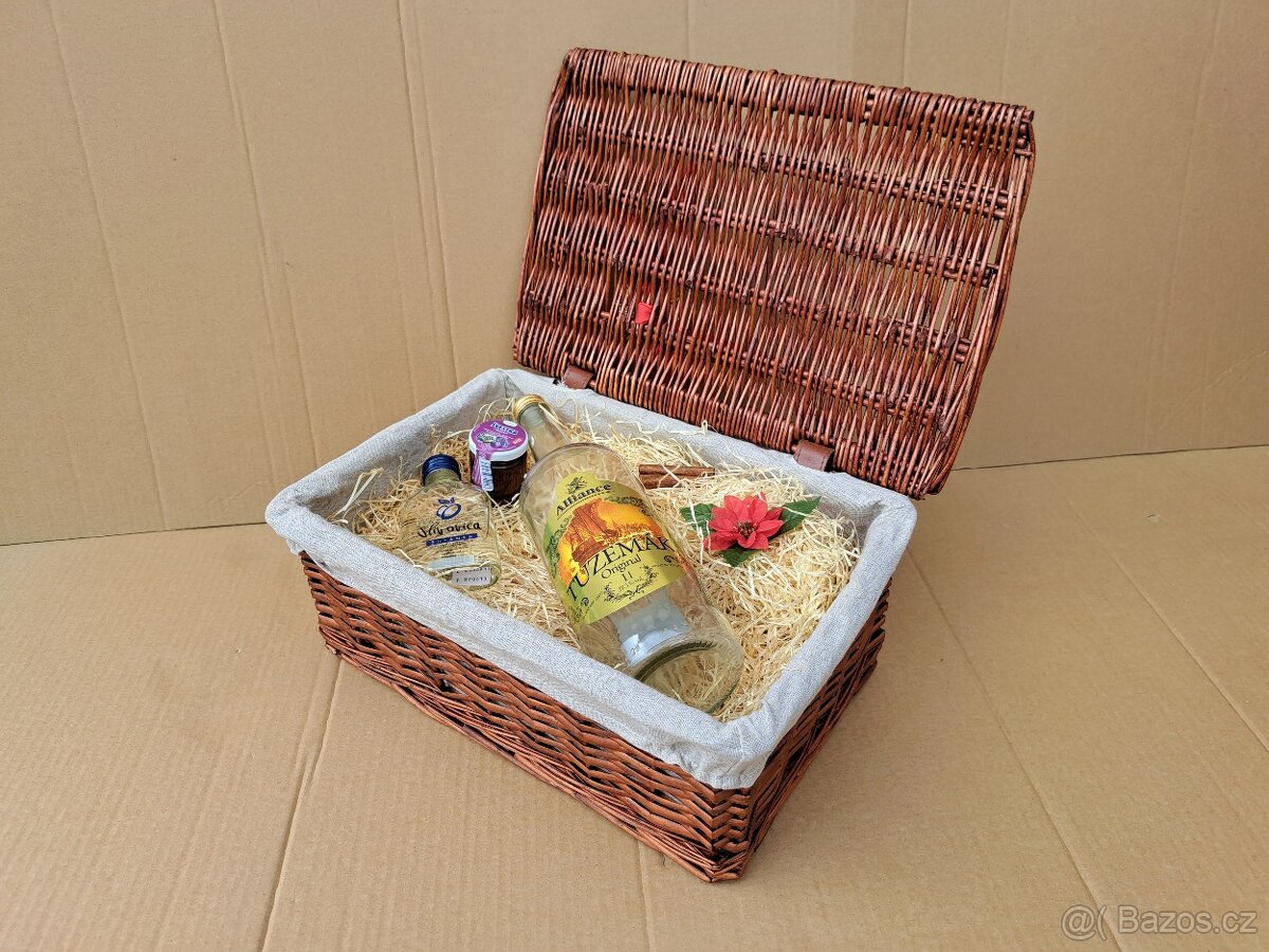 Dárkový koš-dárkový balíček pro křehký obsah