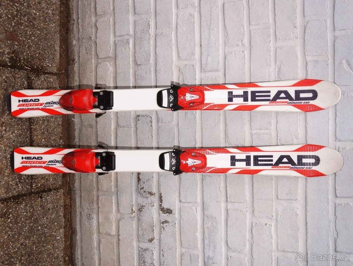 Carvingové dětské lyže 97 cm Head Supershape Team, bezvadné.