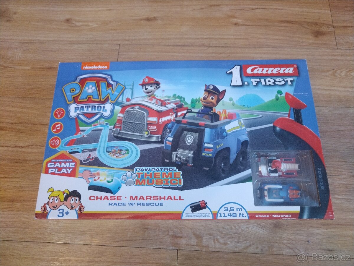 Autodráha Carrera First Tlapková patrola