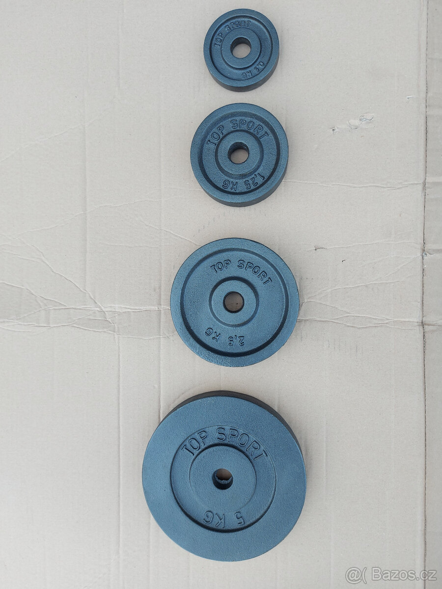 Ocelové kotouče pro jednoručky TOPSPORT