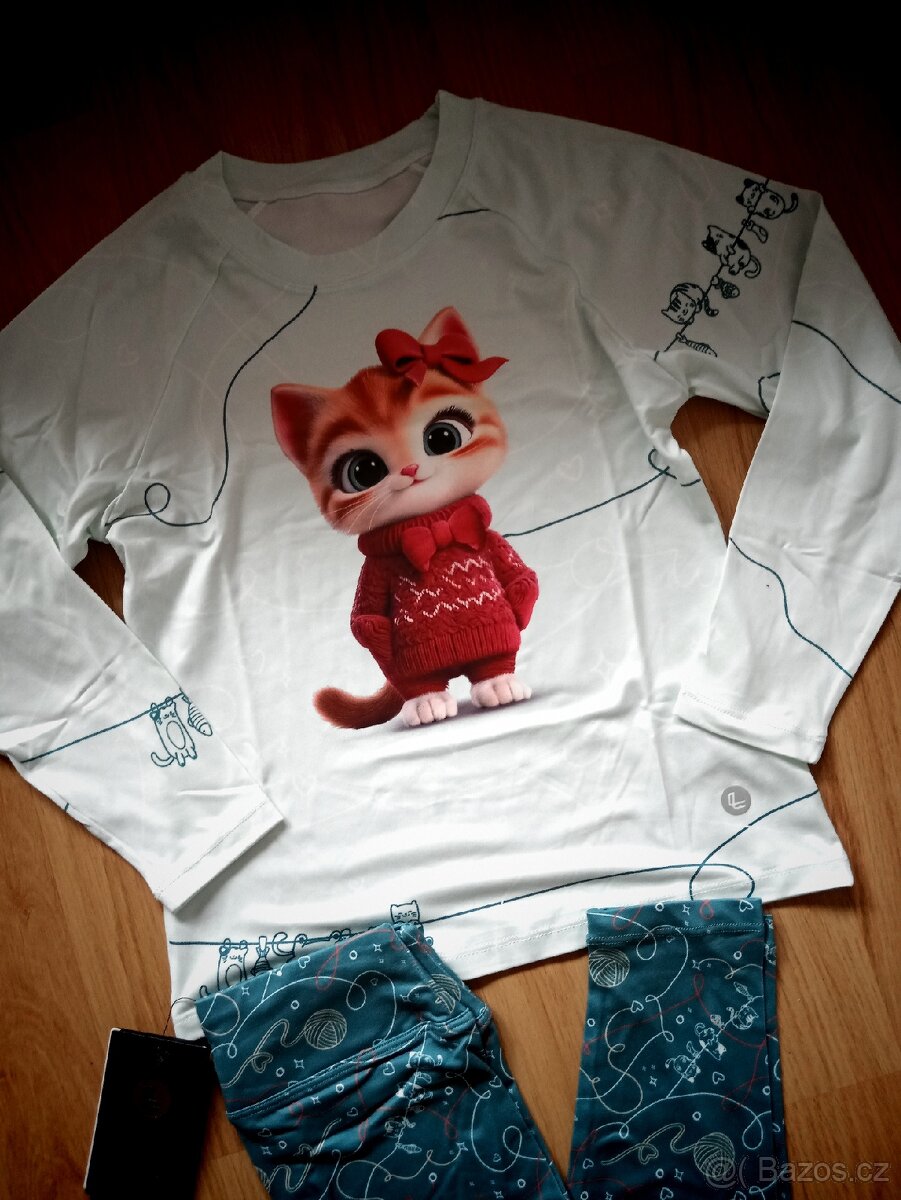 Divci dlouhé pyžamko Tabby