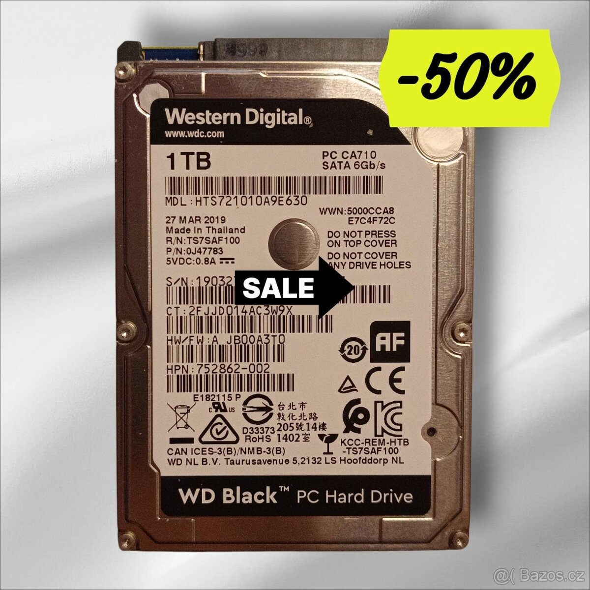 Western Digital Black 1TB SATA III 2,5"