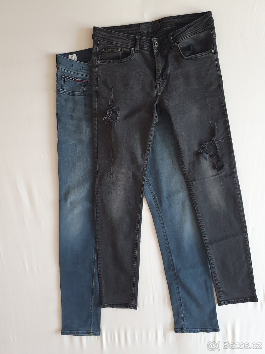 Džíny Reserved a Tommy Jeans