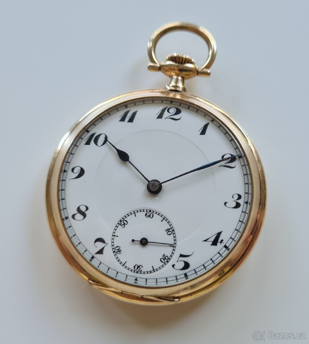 Pánské zlaté kapesní hodinky 14K